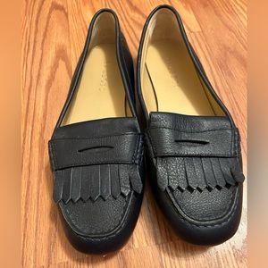 Talbots black western style loafer slip on shoes, size 8